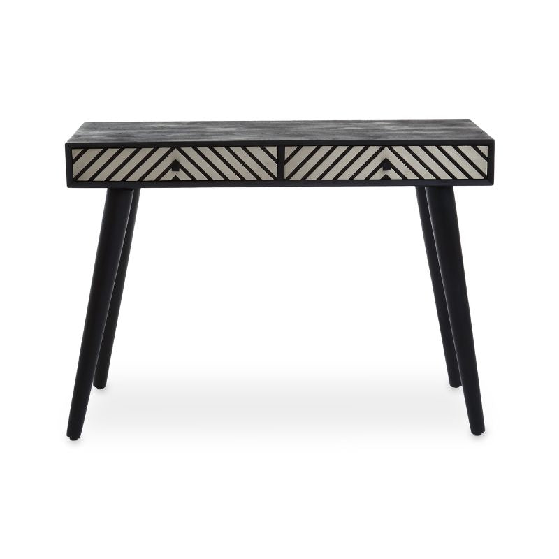 April Monochrome Console Table