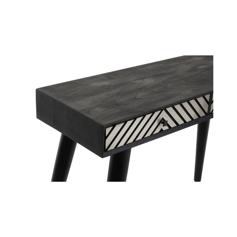 April Monochrome Console Table