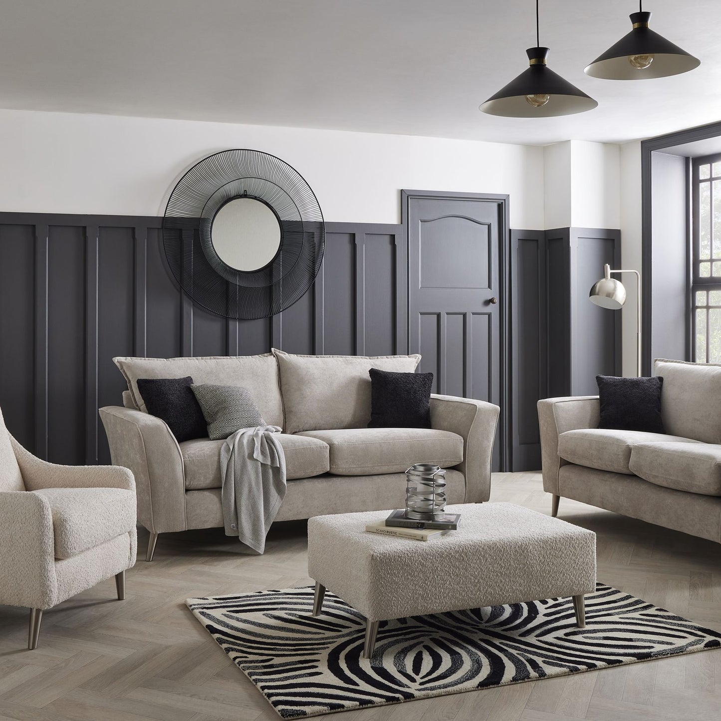 Aurora Black Wire Mirror from Sage and Wyld