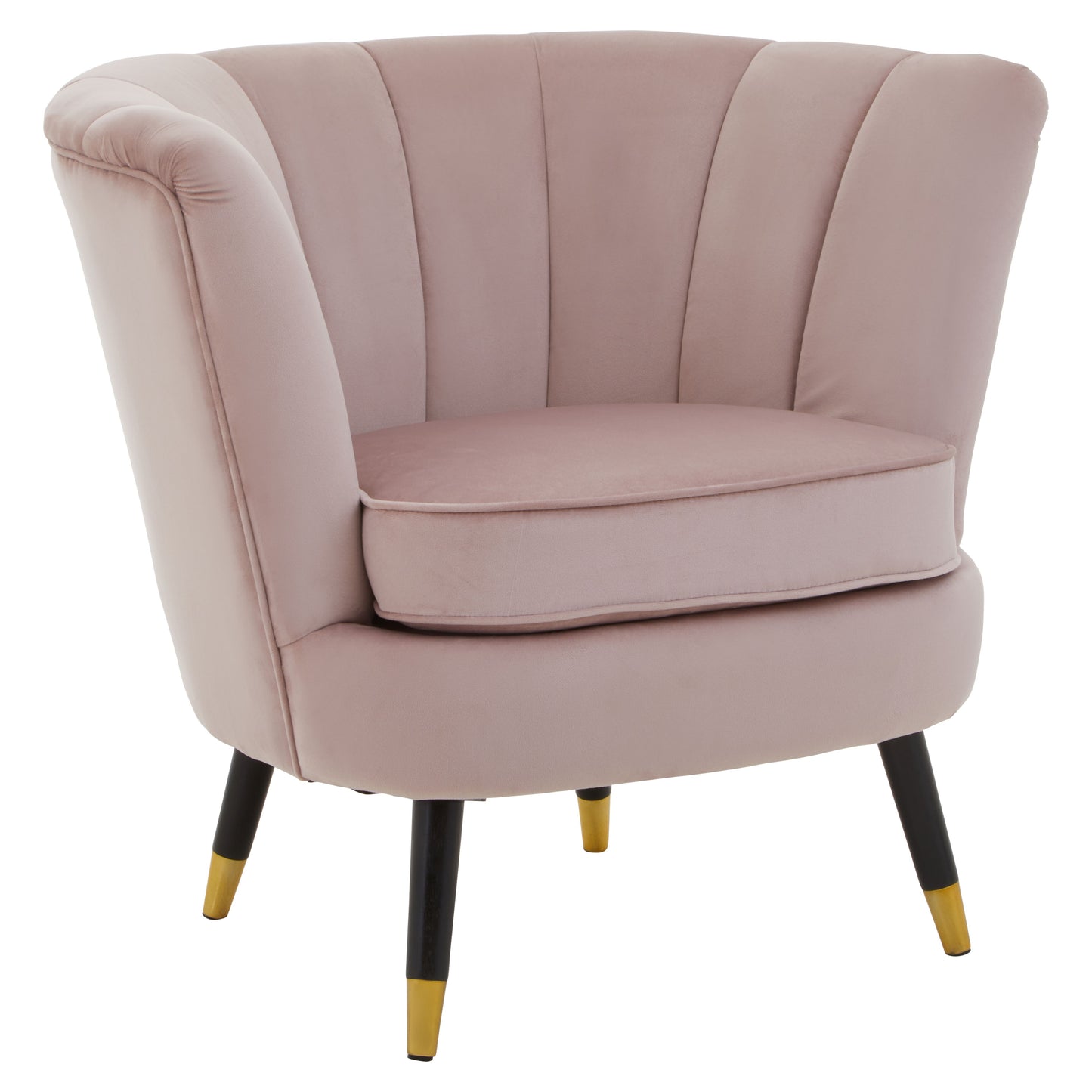 Cora Dusty Pink Velvet Accent Chair