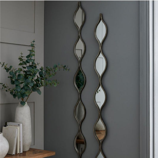 Deniz Silver Hanging Mirror