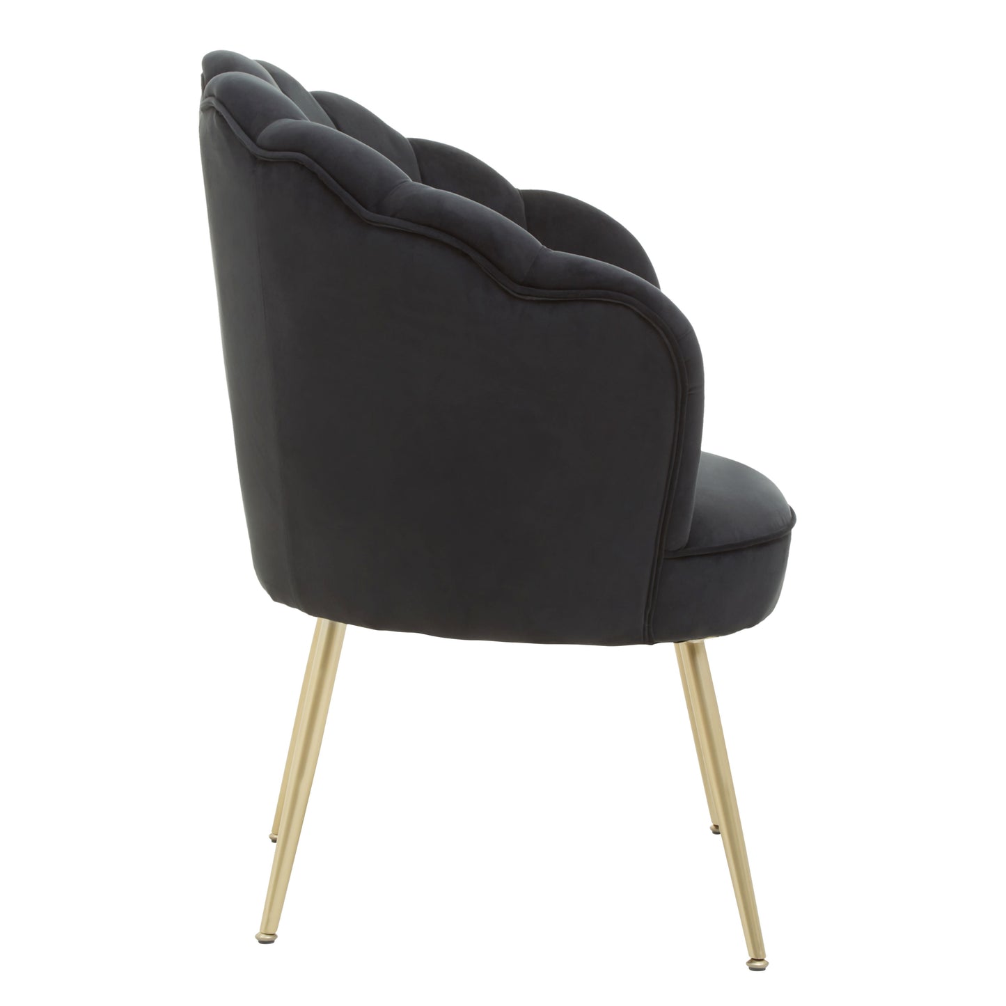 Freya Velvet Scalloped Chair