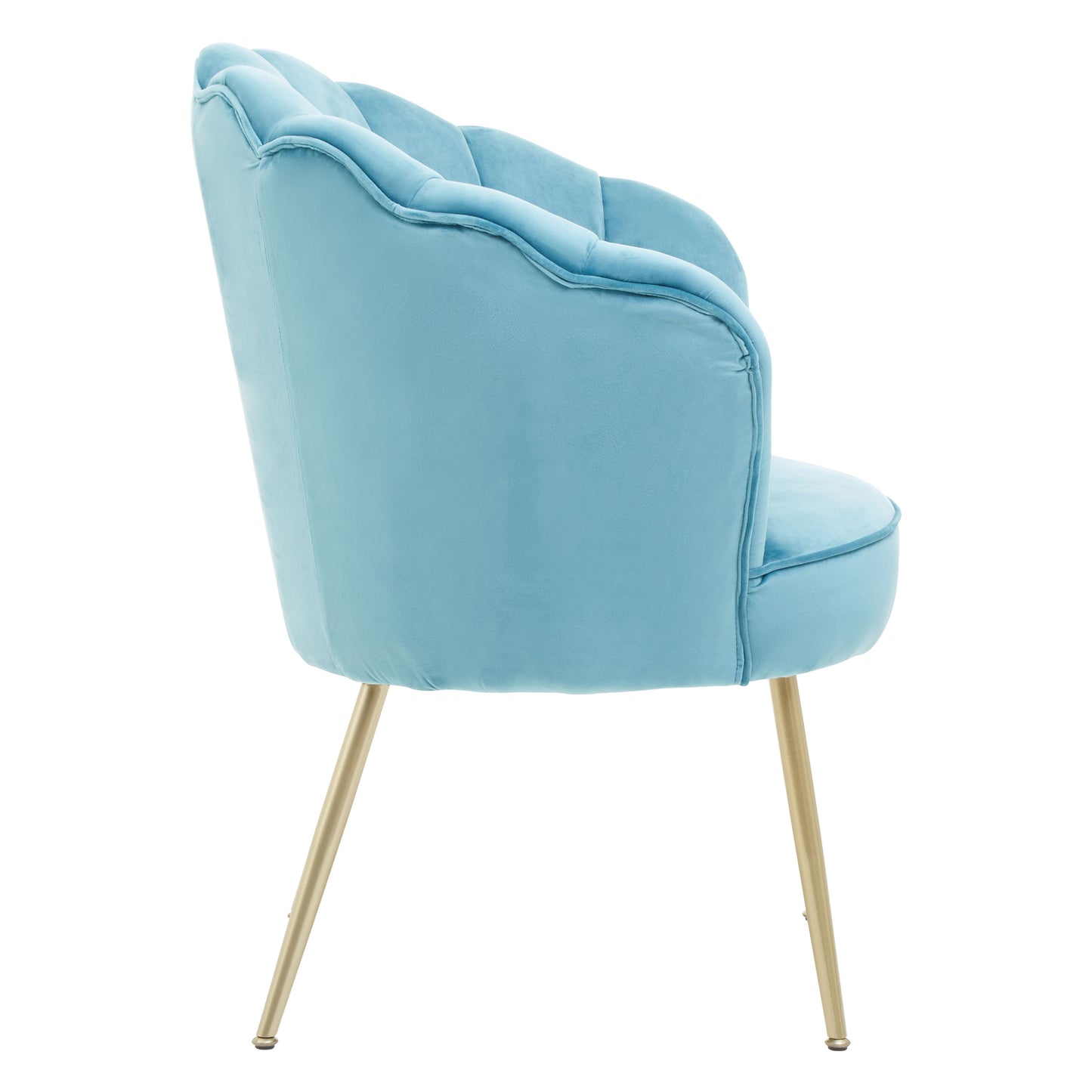 Freya Velvet Scalloped Chair