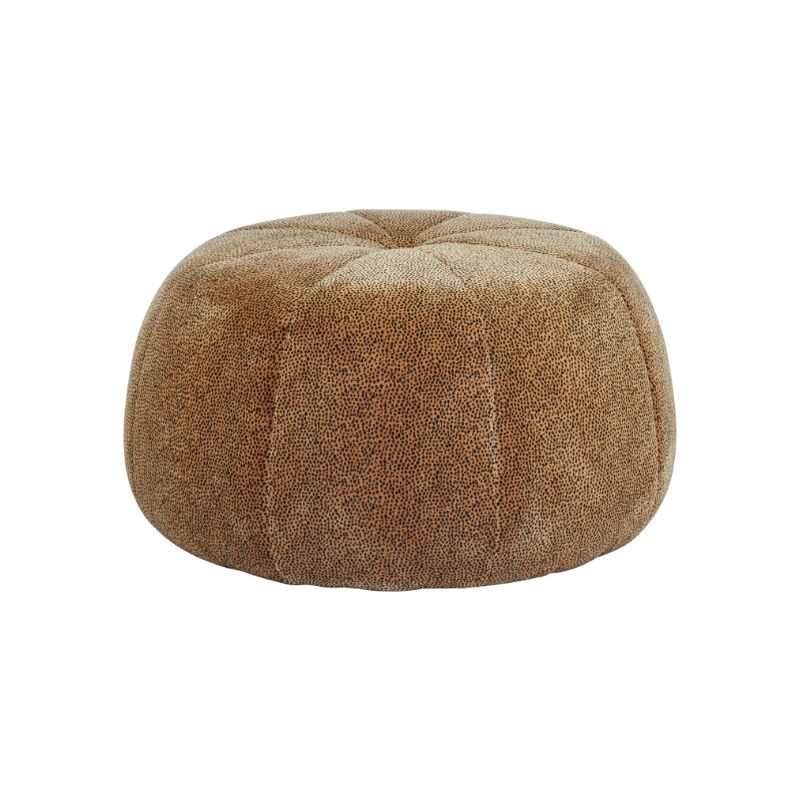 Isla Leopard Print Velvet Pouffe