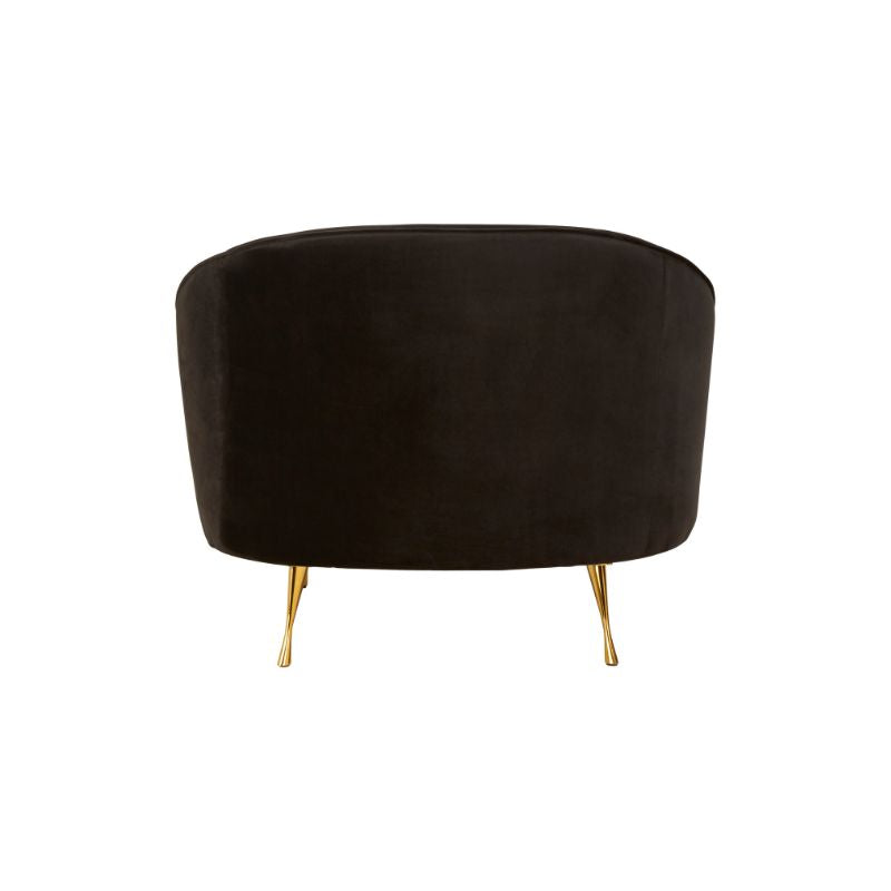 Isla Velvet Black Armchair