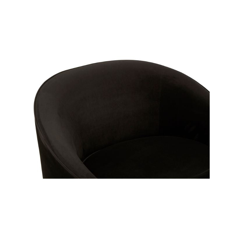 Isla Velvet Black Armchair