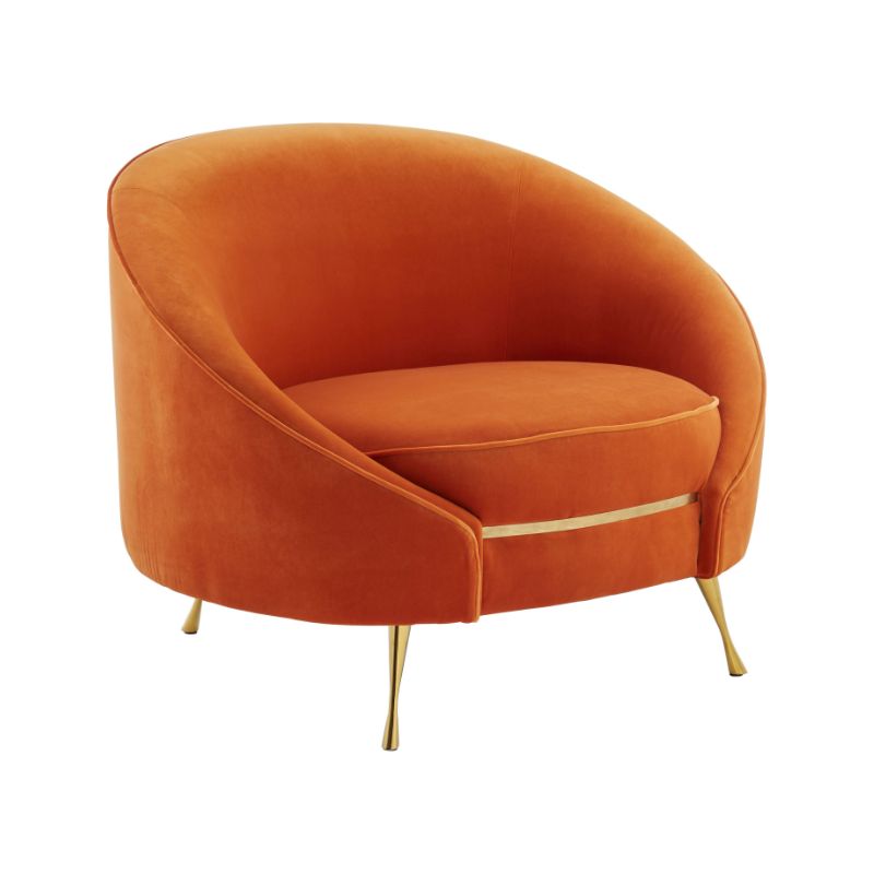 Isla Velvet Orange Armchair