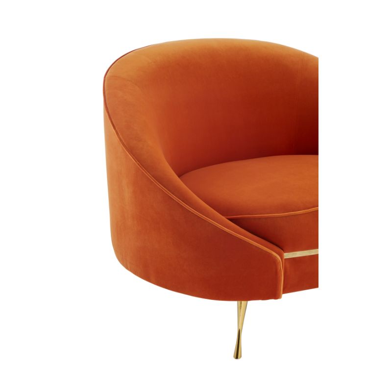 Isla Velvet Orange Armchair