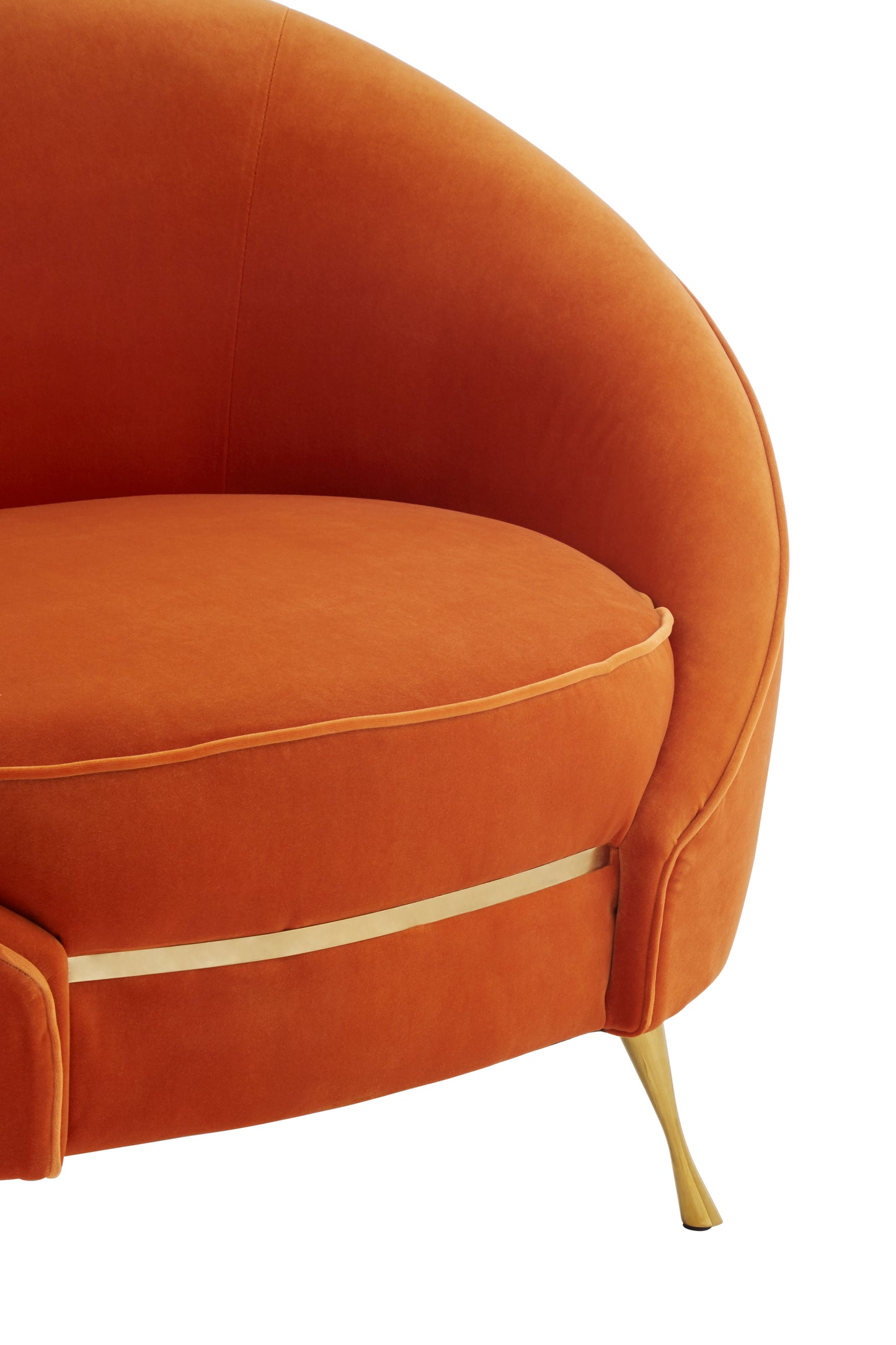 Isla Velvet Orange Armchair