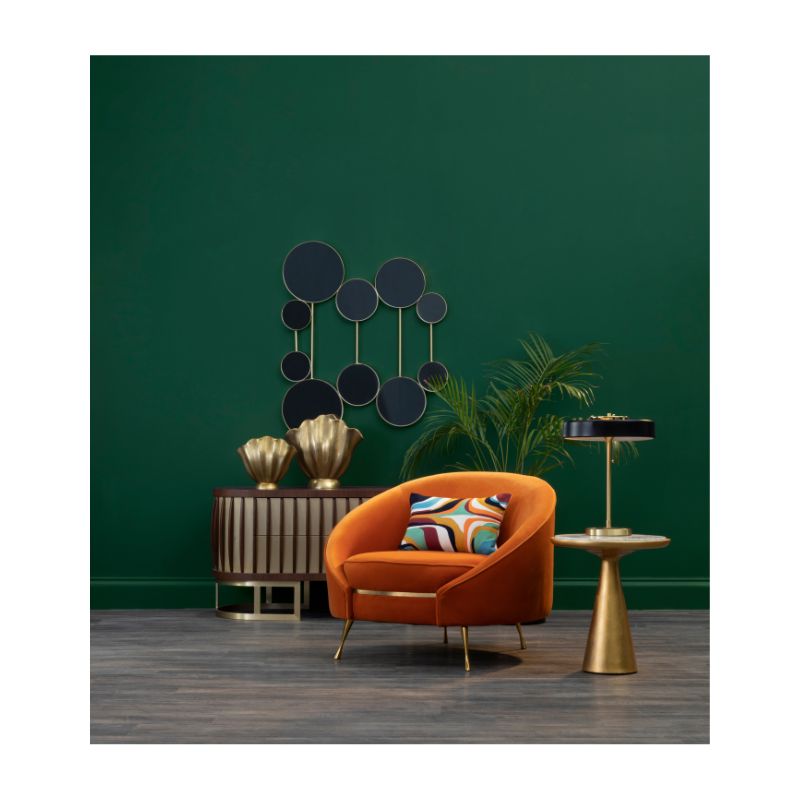 Isla Velvet Orange Armchair