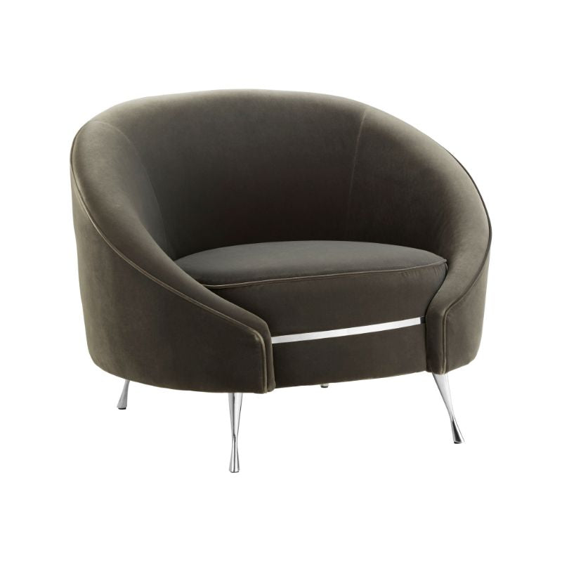 Isla Velvet Grey Armchair
