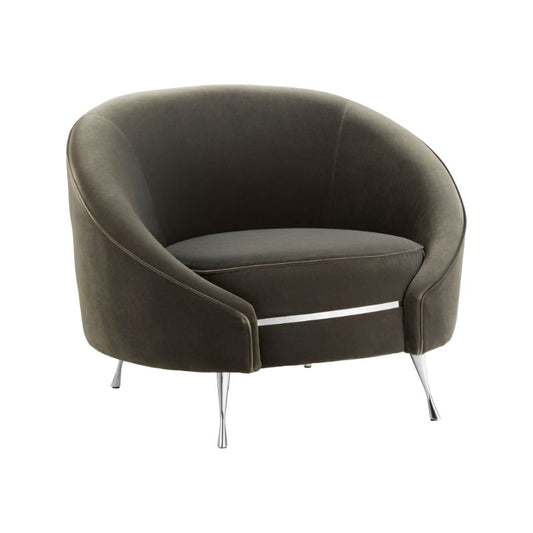 Isla Velvet Grey Armchair