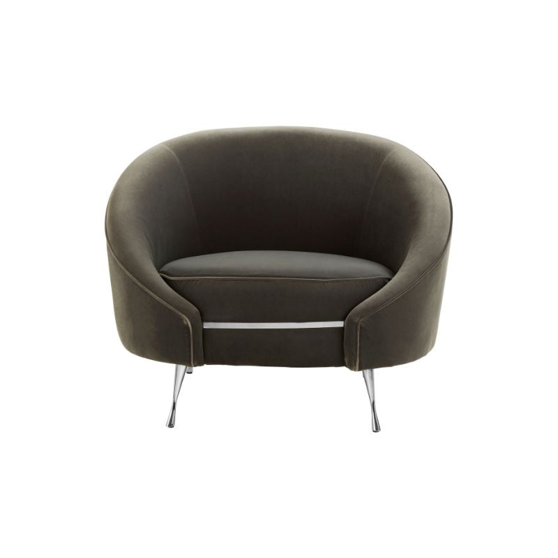 Isla Velvet Grey Armchair