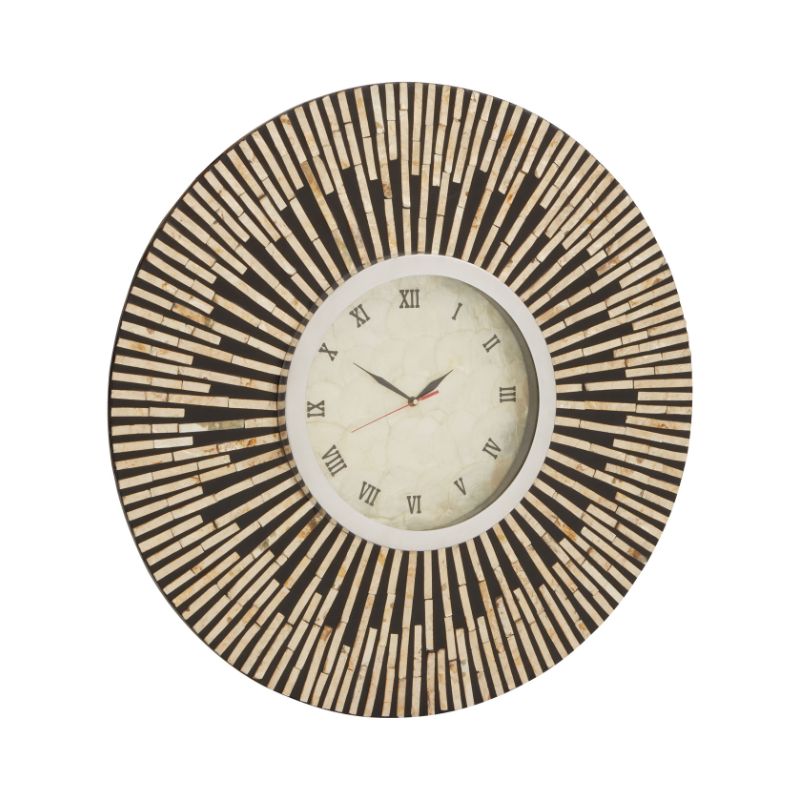 Jaxon Black and Gold Wall Clock