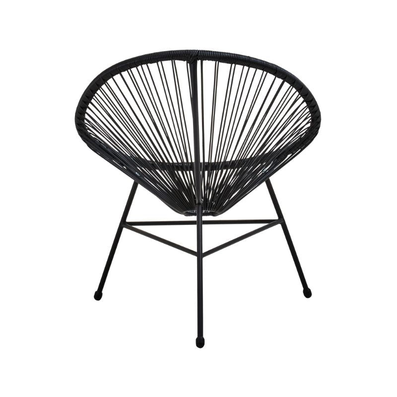 Key West Rattan Black Patio Set
