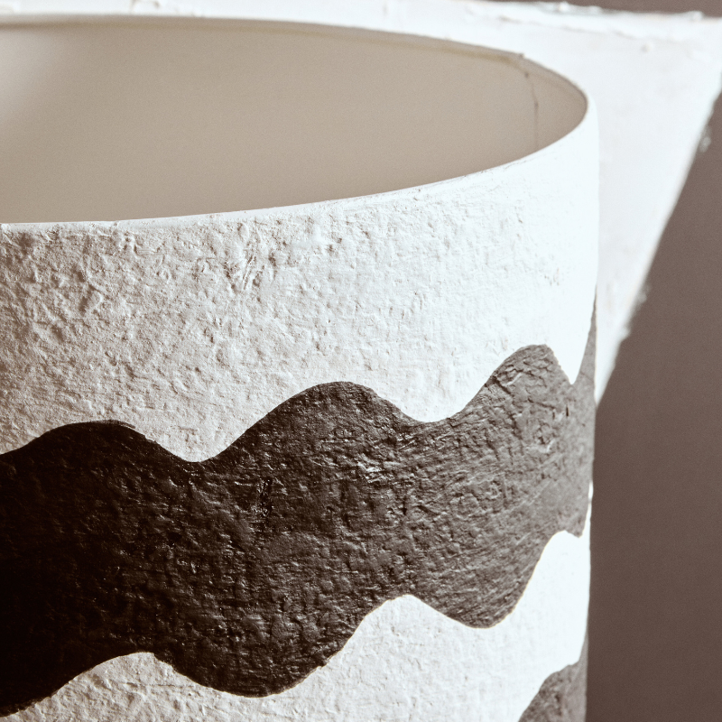 Maeve Black and White Table Lamp