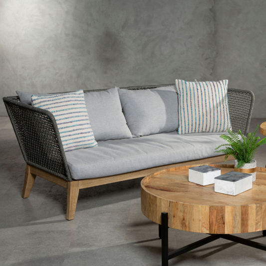 Merced 3-Seater Grey Sofa