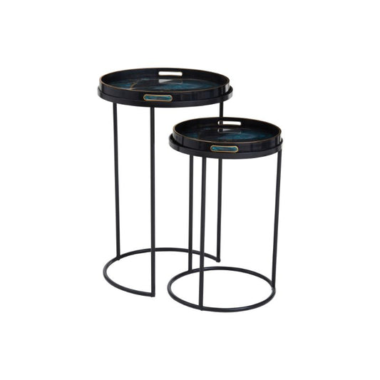 Meredith Black Nesting Tables