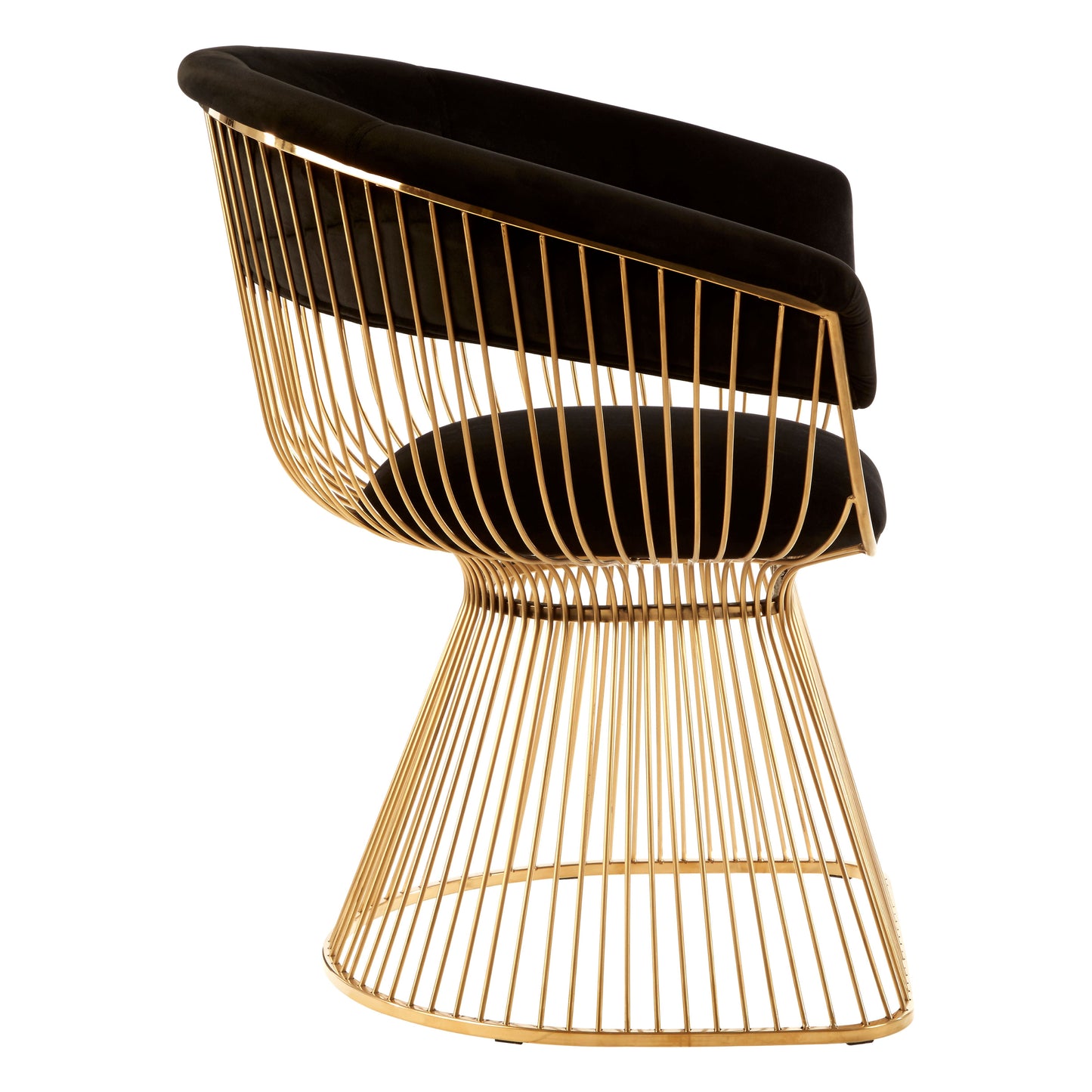 Naomi Black and Gold Chair