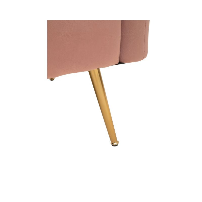 Ophelia Pink Luxe Velvet Sofa