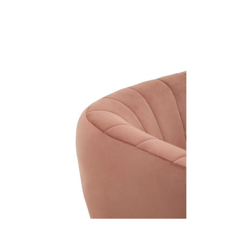 Ophelia Pink Luxe Velvet Sofa