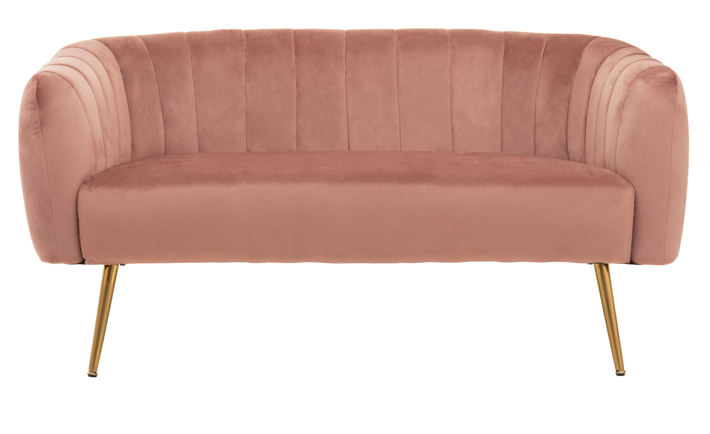 Ophelia Pink Luxe Velvet Sofa