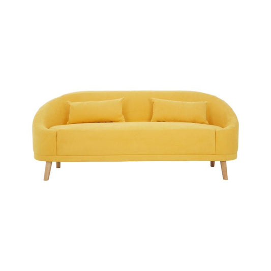 Sadie Yellow Linen Sofa