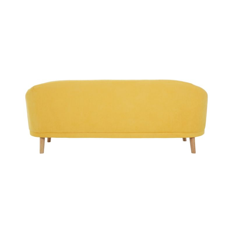 Sadie Yellow Linen Sofa