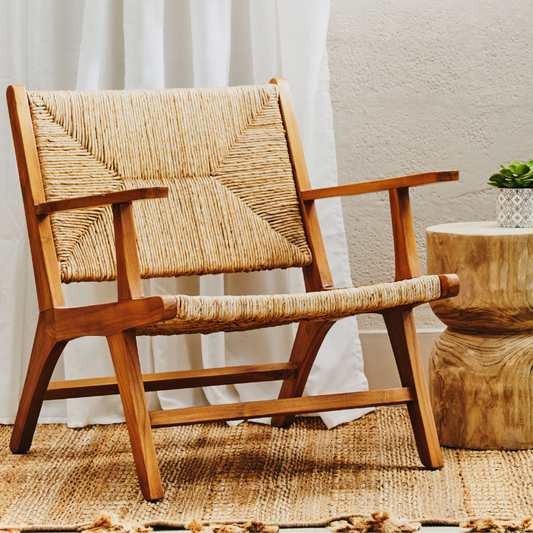Santa Barbara Natural Rattan Armchair