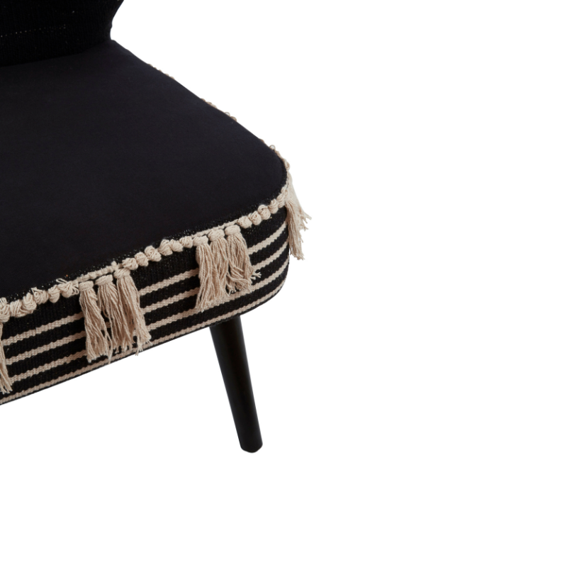 Vivi Black Moroccan Chair