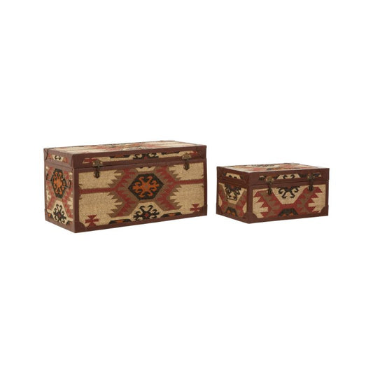 Zahria Storage Trunks - set of two