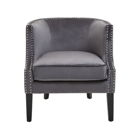 Belvedere Grey Studded Chair