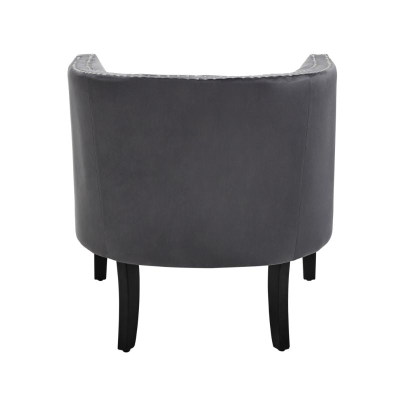 Belvedere Grey Studded Chair