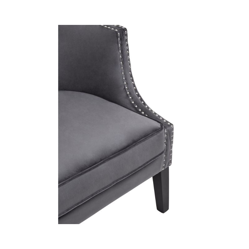 Belvedere Grey Studded Chair