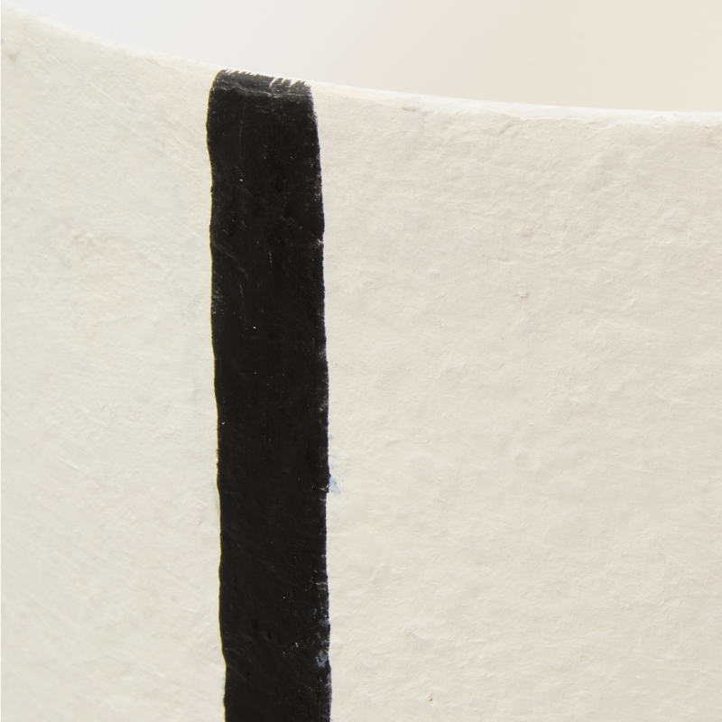 Bowen Black and White Stripe Table Lamp