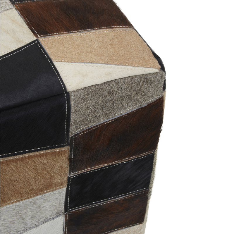 Deema Striped Pouffe