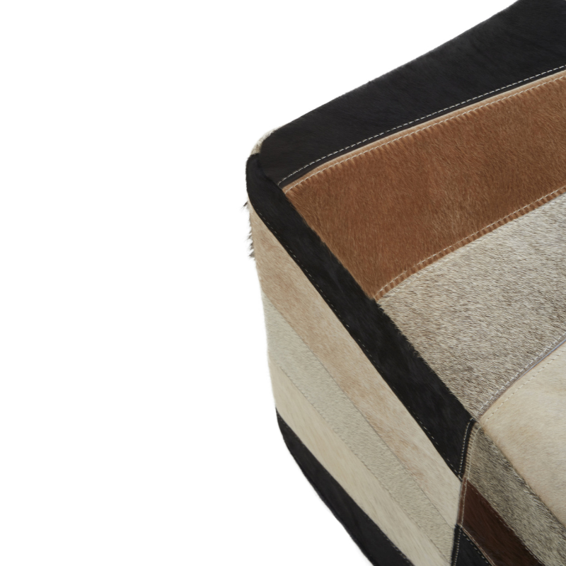Deema Striped Pouffe