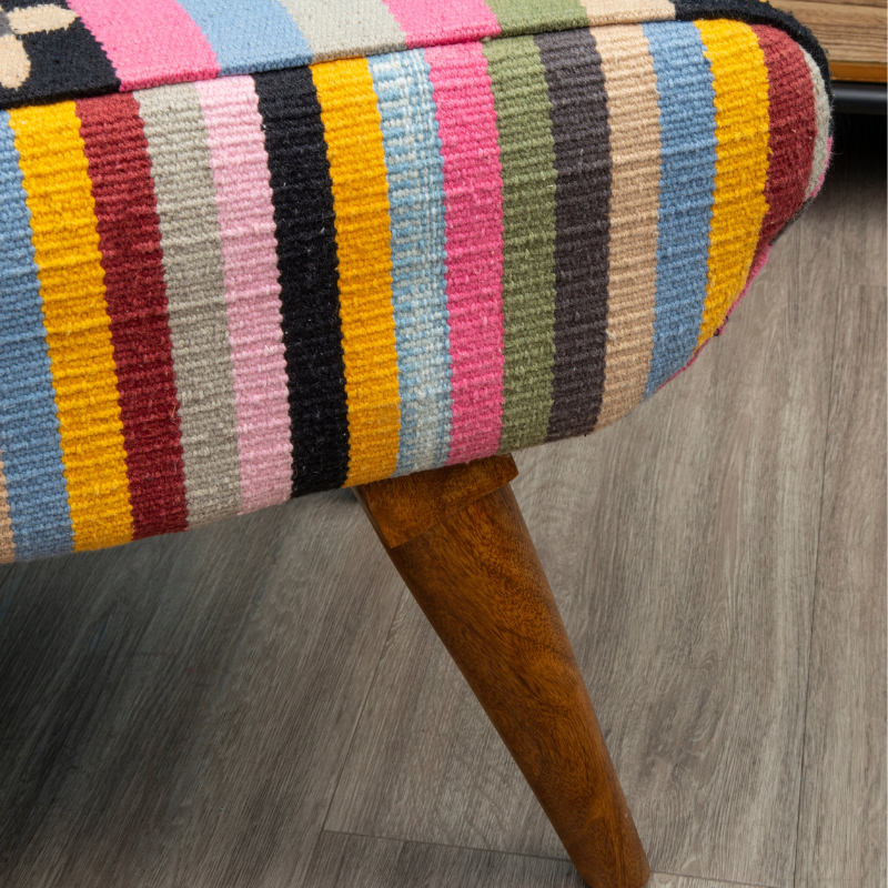 Ivy Multicolour Footstool
