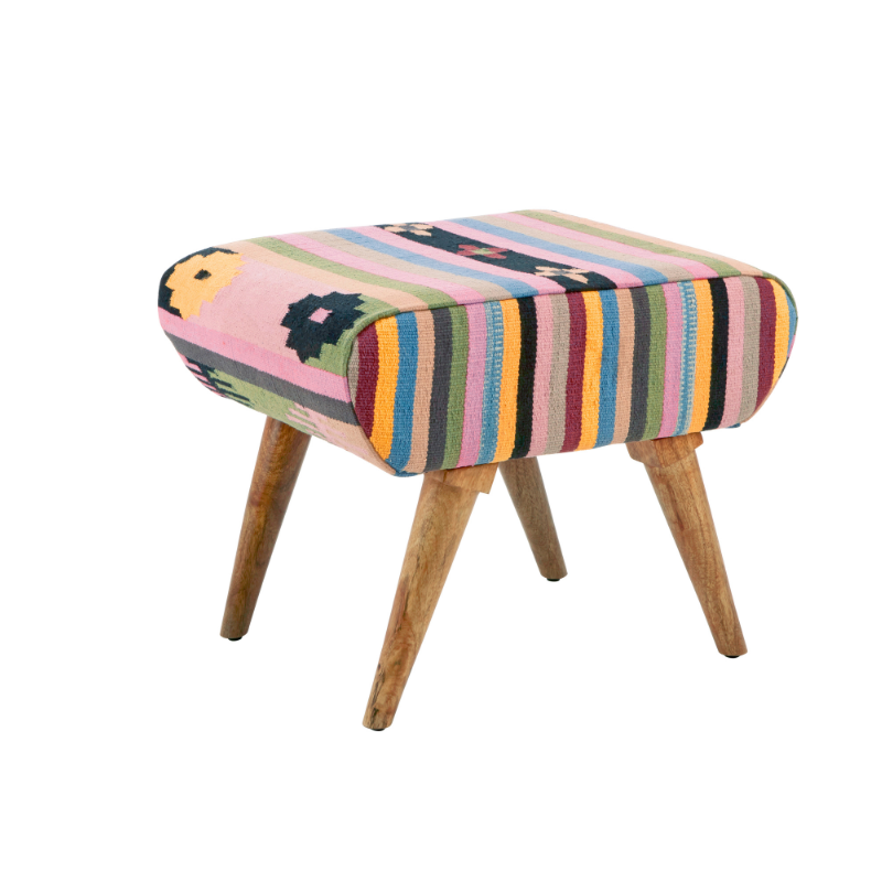 Ivy Multicolour Footstool