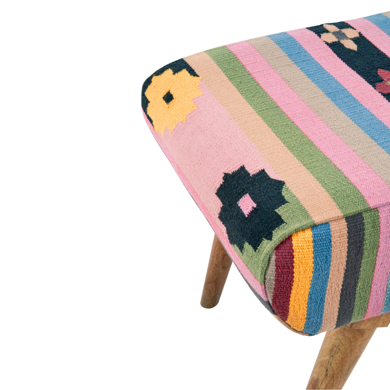 Ivy Multicolour Footstool