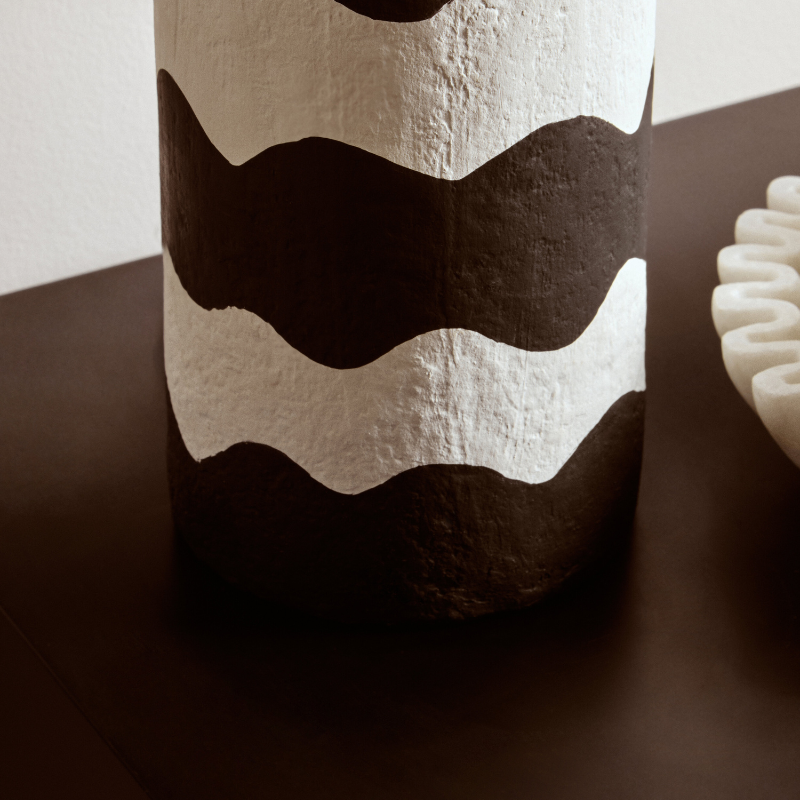 Maeve Black and White Table Lamp