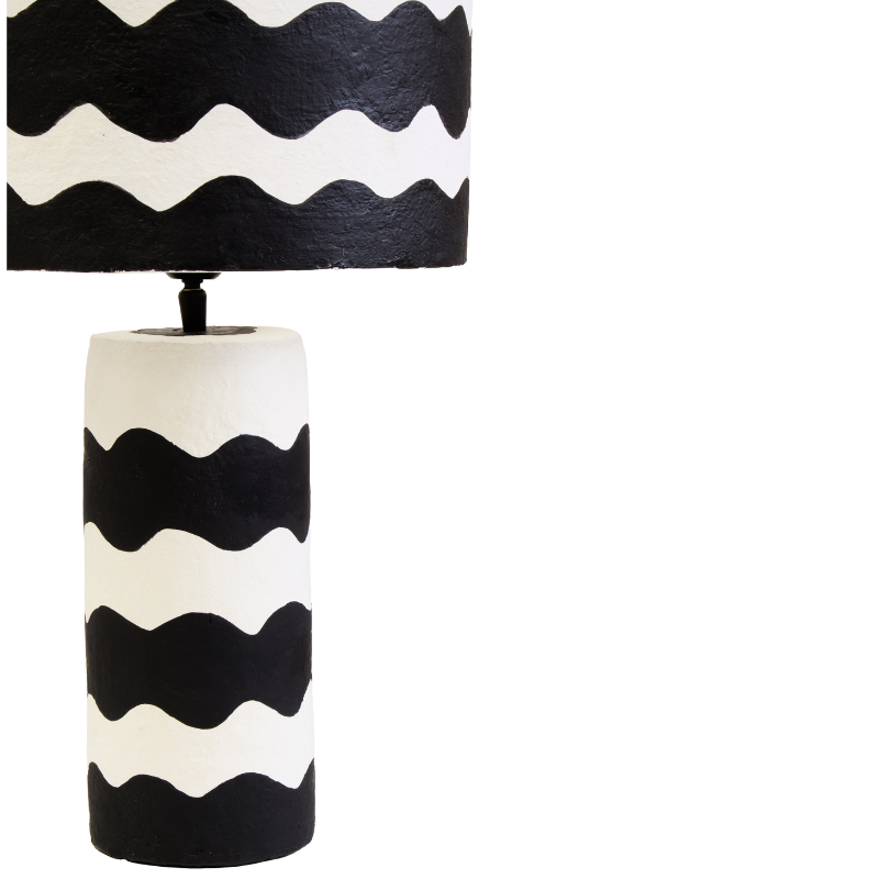 Maeve Black and White Table Lamp