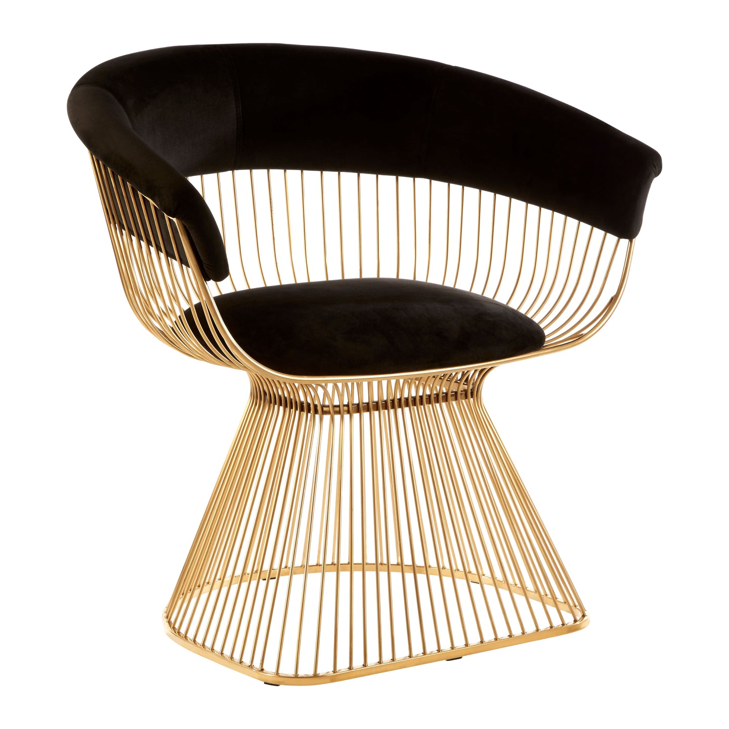 Naomi Black and Gold Chair