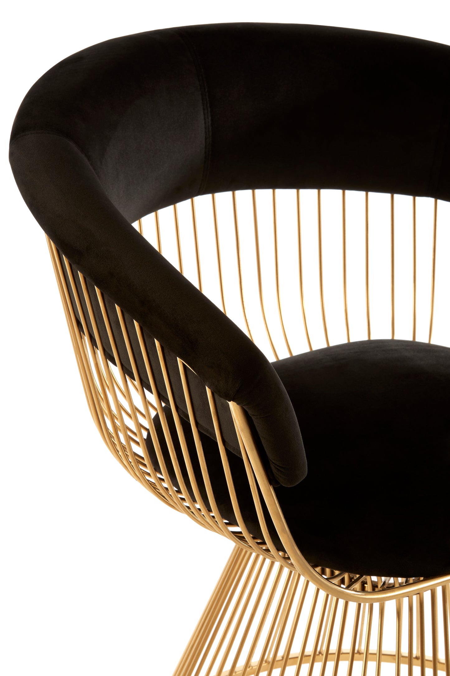 Naomi Black and Gold Chair