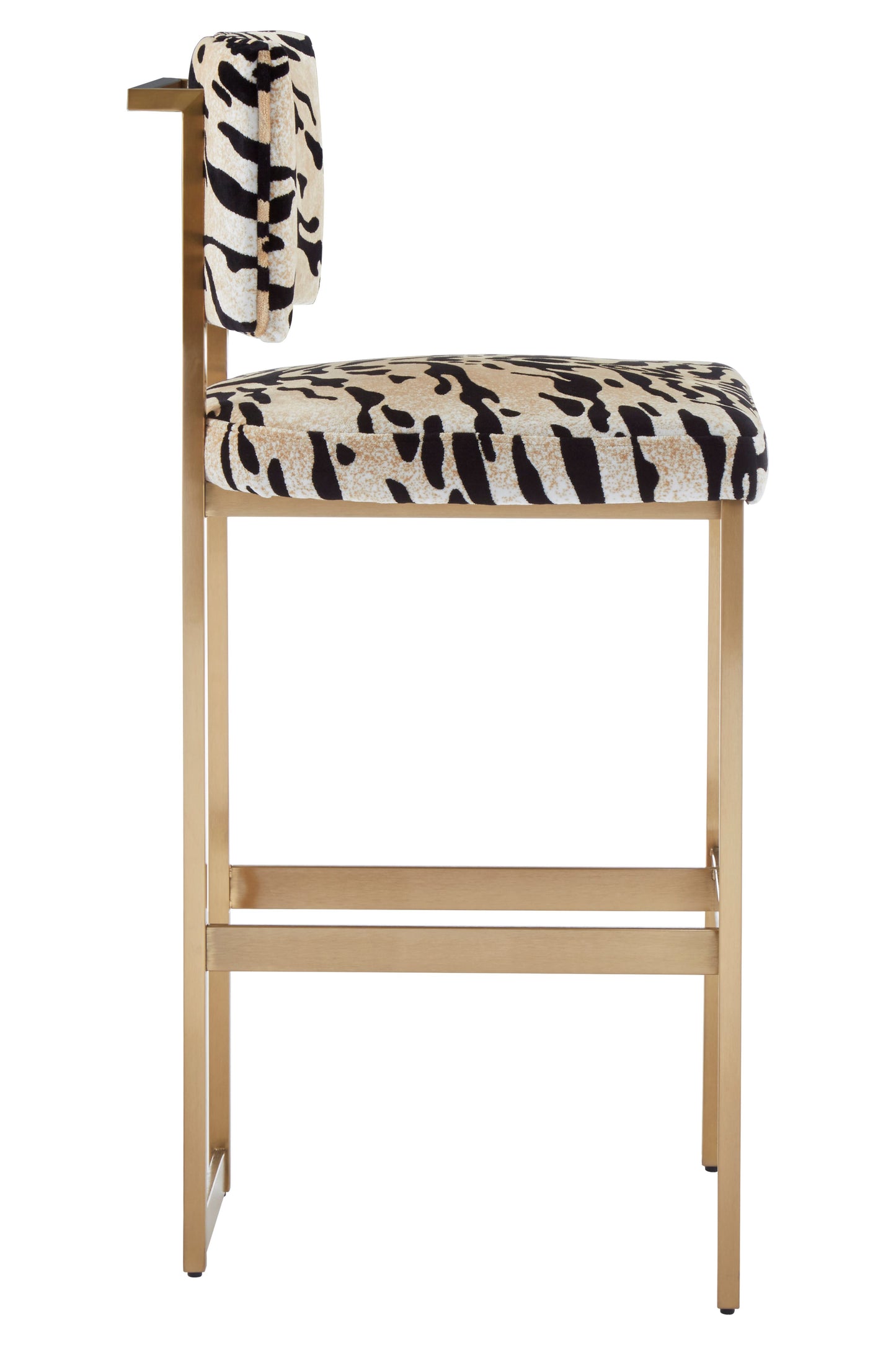 Nyla Tiger Print Bar Stool