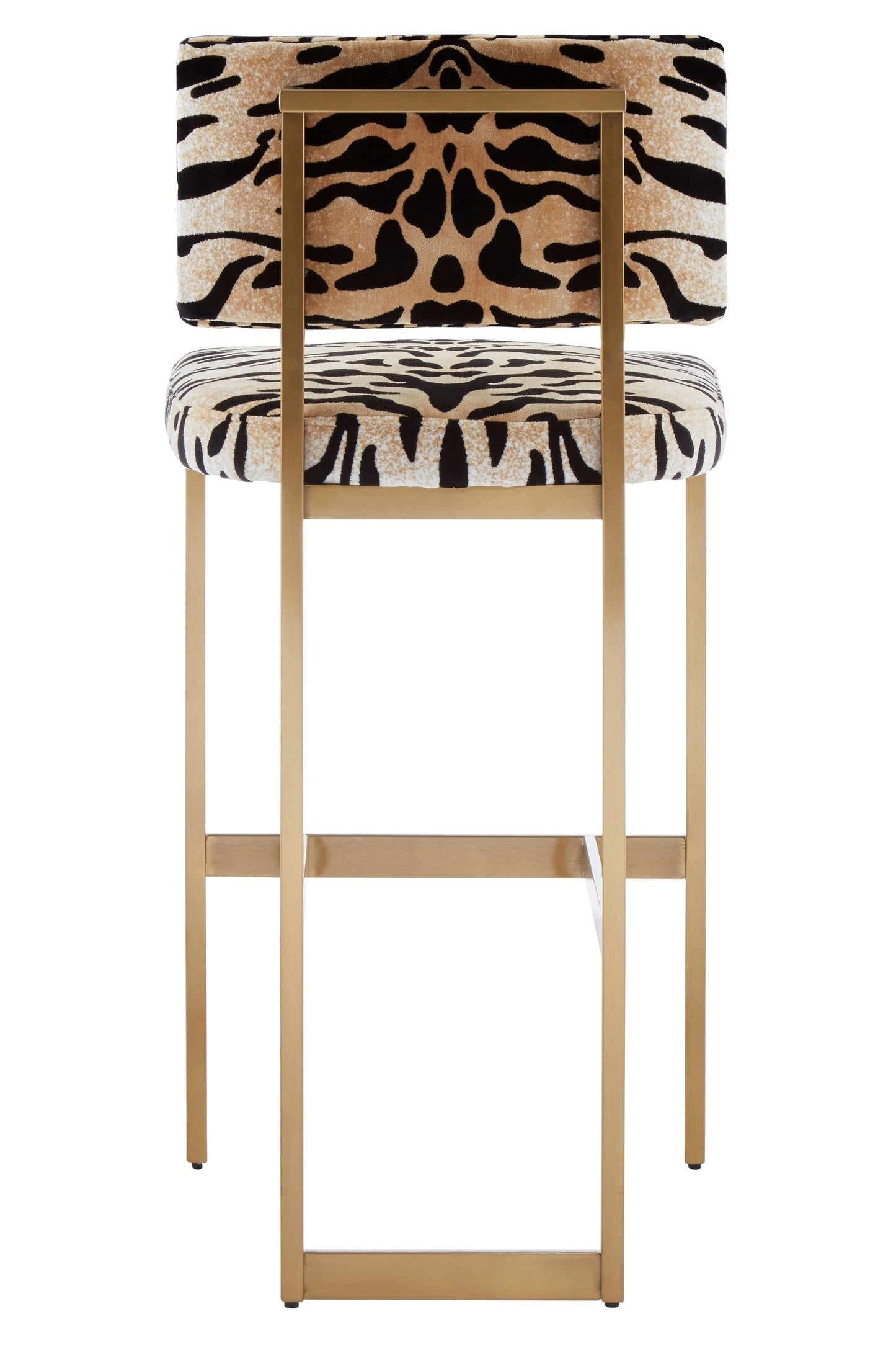 Nyla Tiger Print Bar Stool