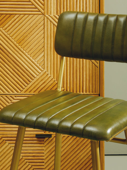 Paloma Leather Bar Chair