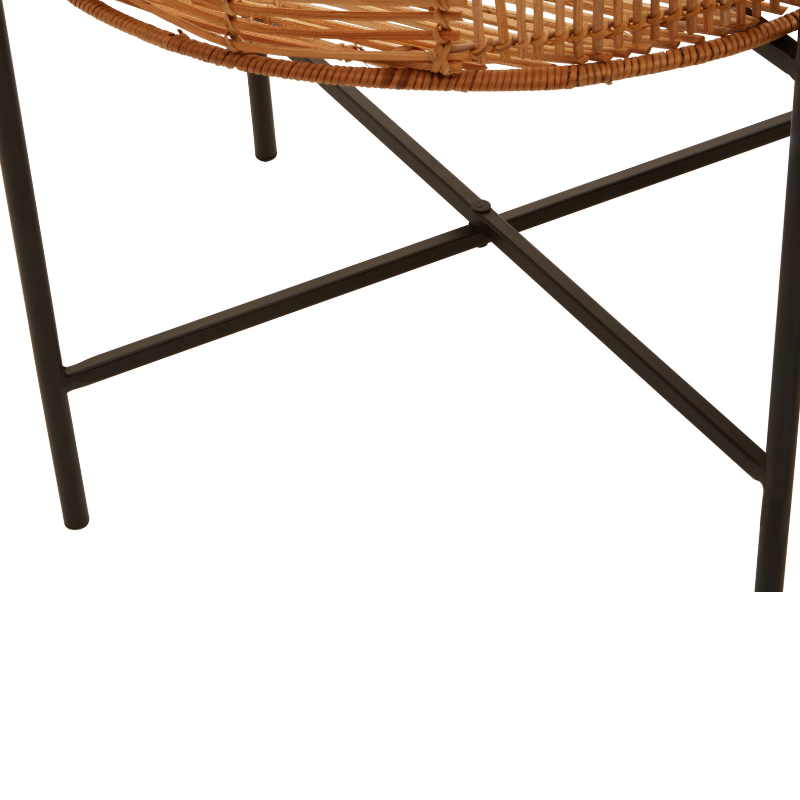Rylee Set of 2 Natural Rattan Side Table