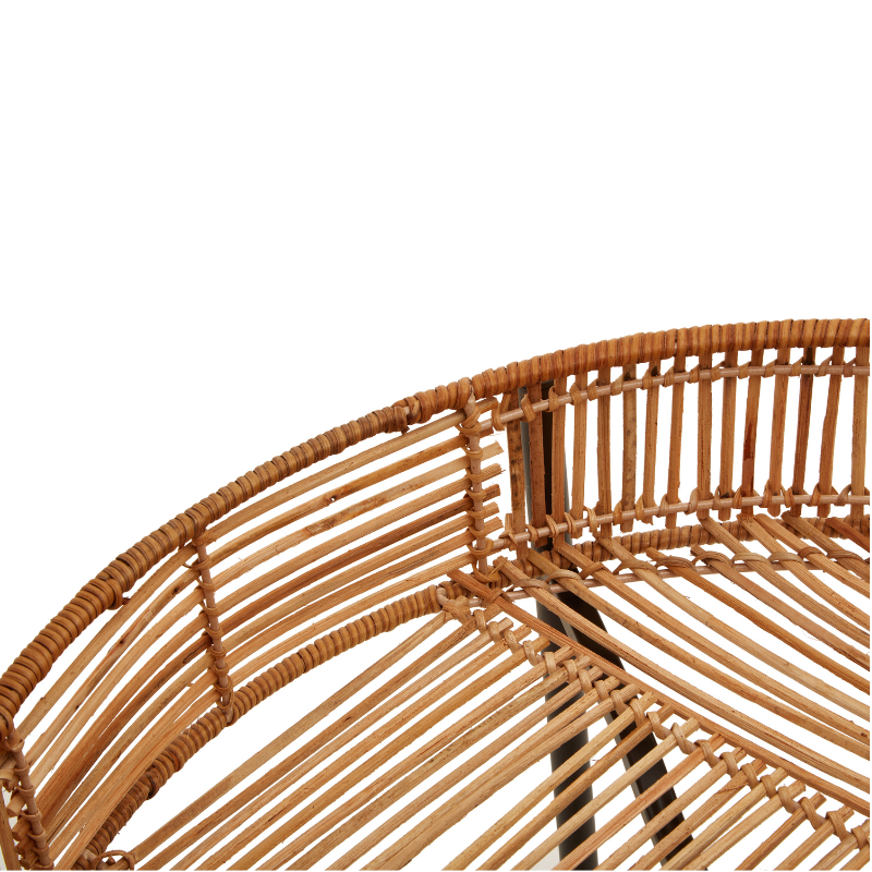 Rylee Set of 2 Natural Rattan Side Table