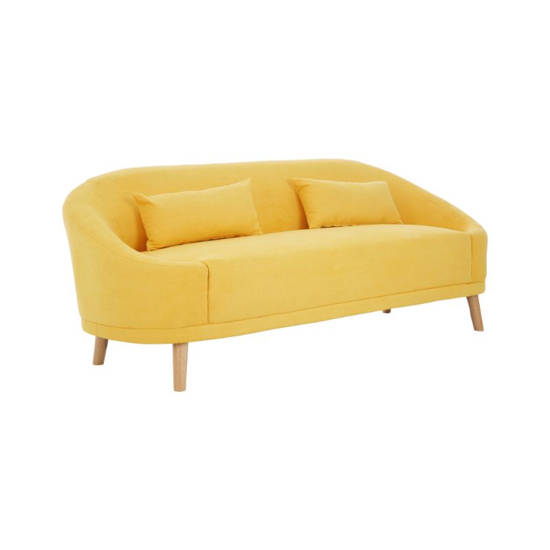 Sadie Yellow Linen Sofa